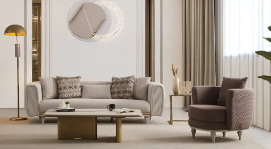 Product img 2, Lizbon Ahşap Ayaklı Koltuk Takımı